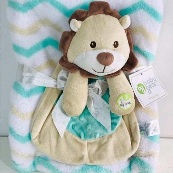 🌹Baby Gear 2-Pcs Set Plush Throw Blanket  Lion - Picture 4 of 6